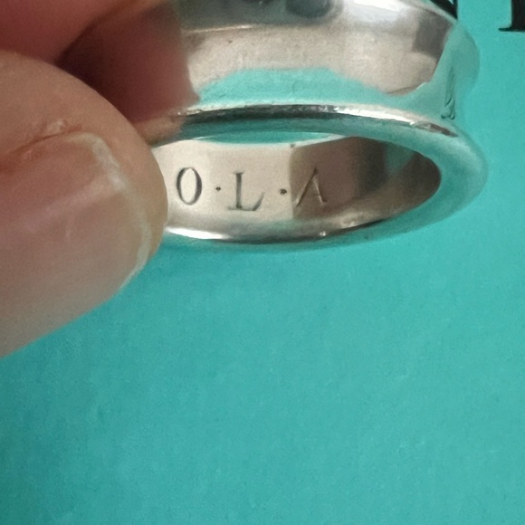 🔴Authentic TIFFANY & CO Sterling Silver  1837 Wide Band / Ring🔴 - Picture 6 of 10